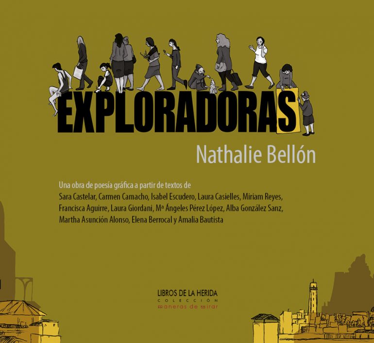 Portada Exploradoras de Nathalie Bellón poesía gráfica