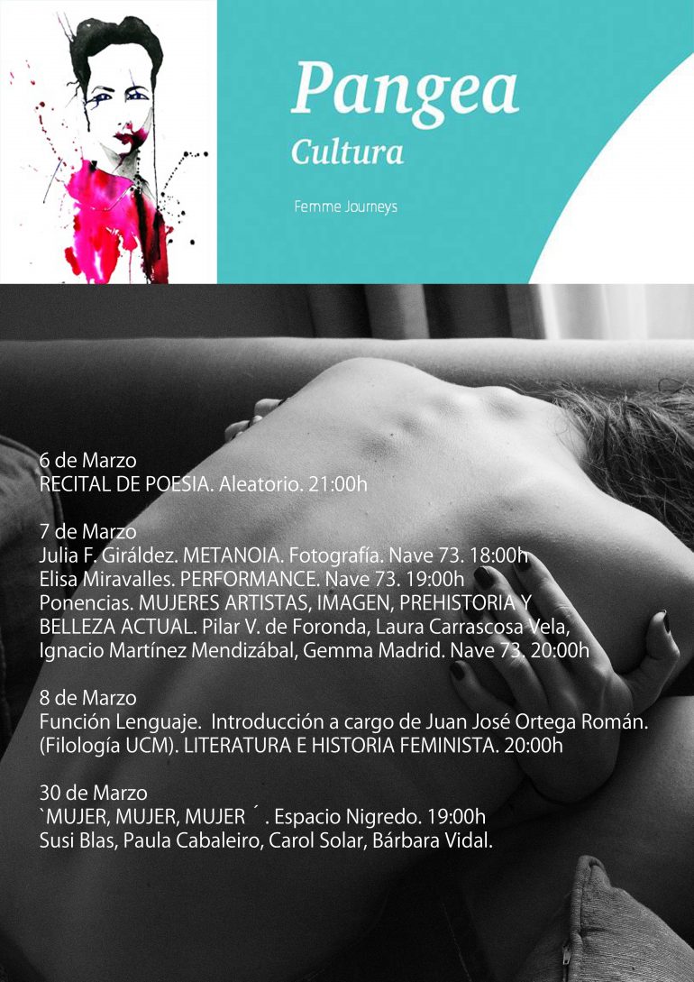 cartel jornadas mujer Pangea Cultural