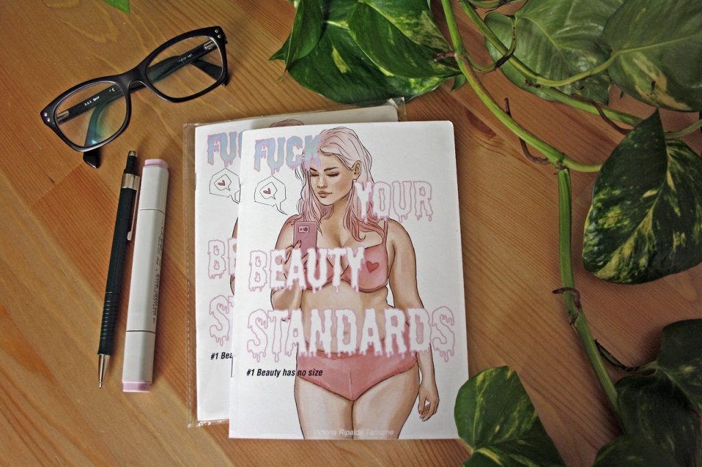 "Fuck your beauty standars" por Victoria Ripalda