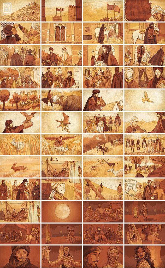 Esther Gili. Storyboard Cine