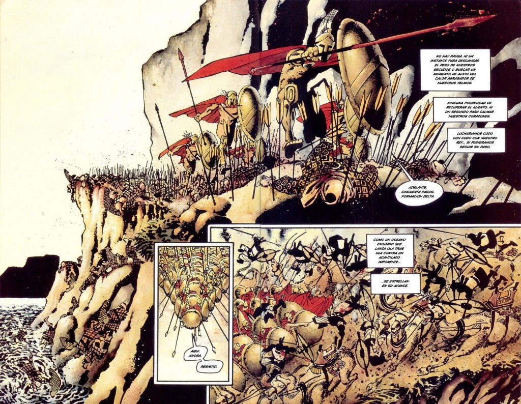 Batalla de las Termópilas en el cómic «300» de Frank Miller